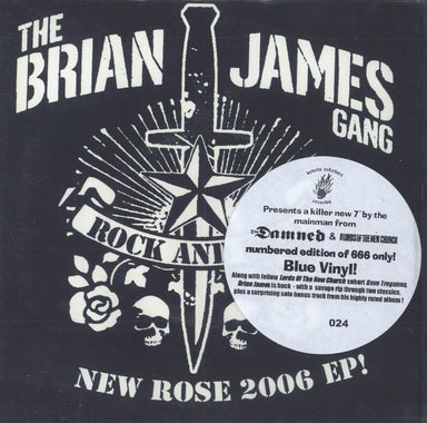 Brian James New Rose 2006 EP UK 7" vinyl single (7 inch record / 45) DJB66601