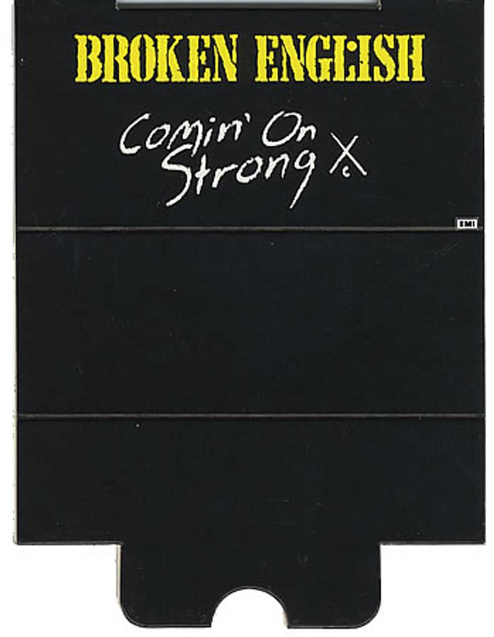 Broken English Comin' On Strong + Plinth UK shaped picture disc (picture disc vinyl record) B-ESHCO187618