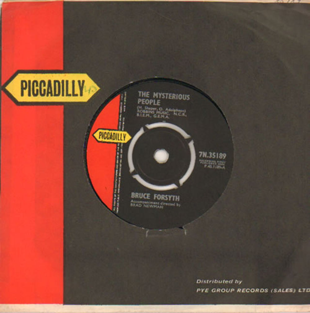 Bruce Forsyth The Mysterious People UK 7" vinyl single (7 inch record / 45) 7N.35189