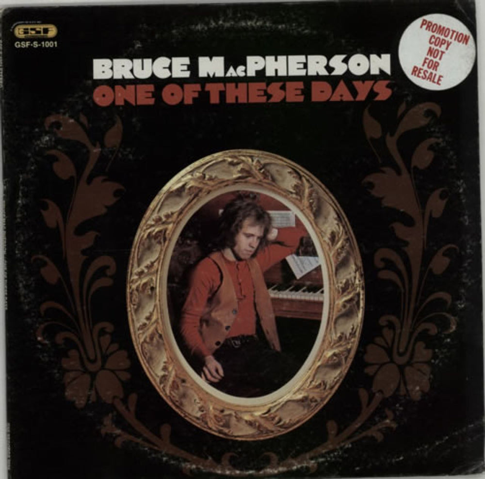 Bruce MacPherson One Of These Days US Promo vinyl LP album (LP record) GSF-S-1001