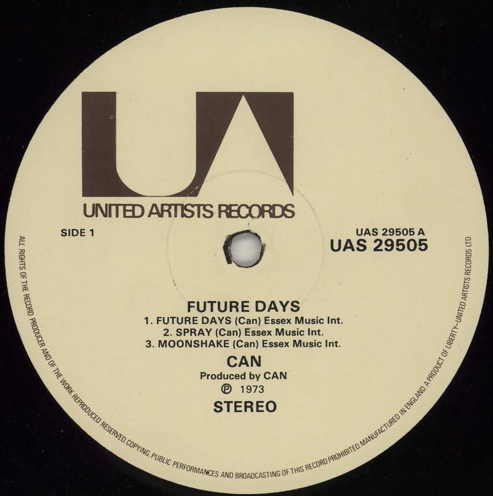 Can Future Days - VG UK vinyl LP album (LP record) C+NLPFU755725