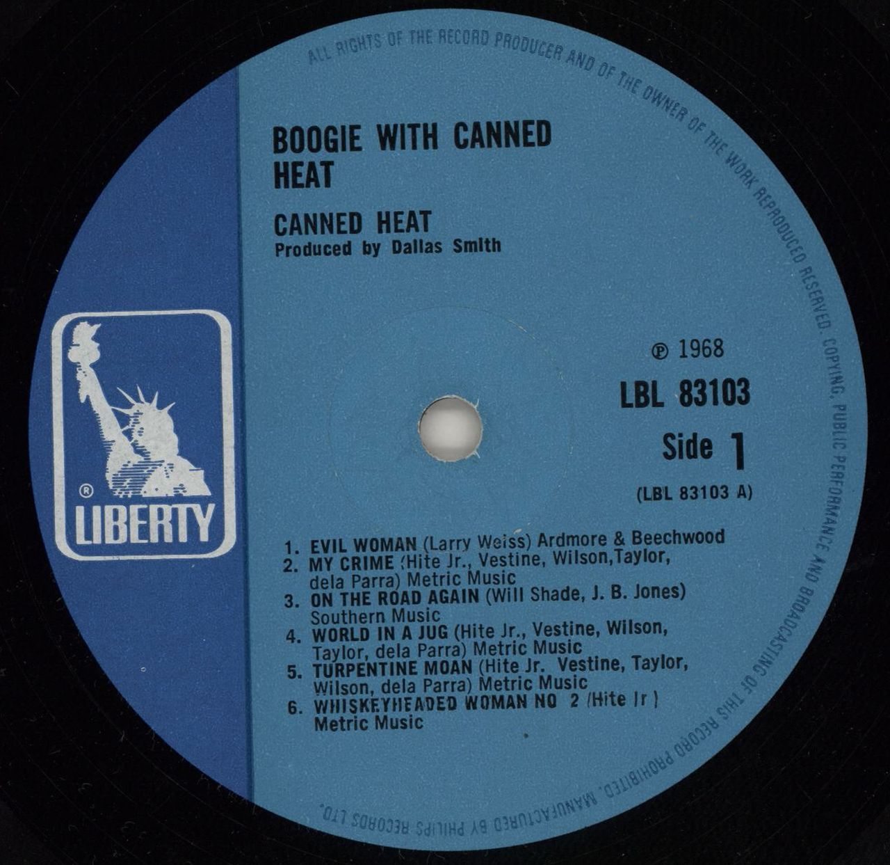 CANNED HEAT☆Boogie With UK Liberty オリジナル - 洋楽