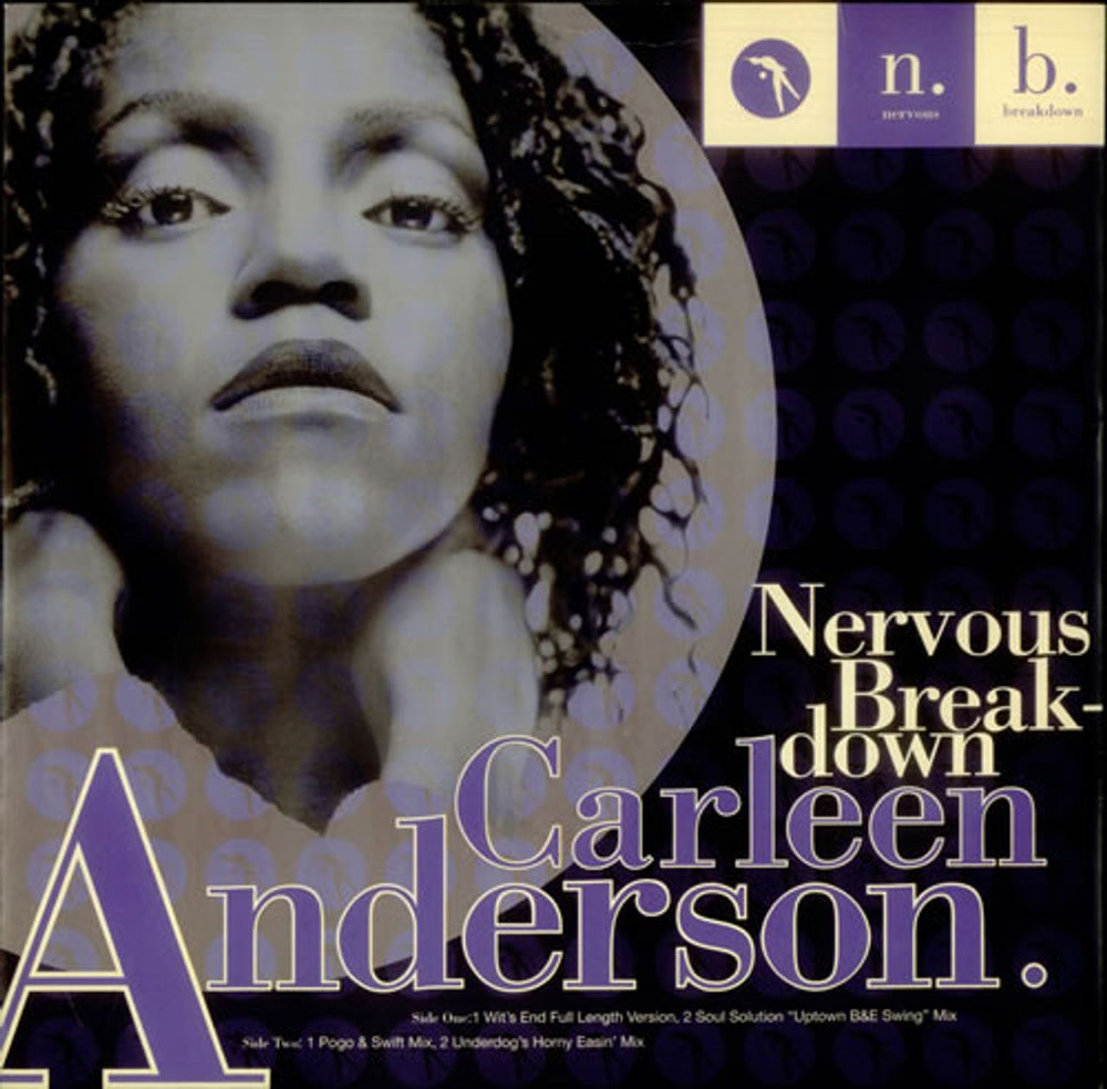 Carleen Anderson Nervous Breakdown UK 12" vinyl single (12 inch record / Maxi-single) YRT112