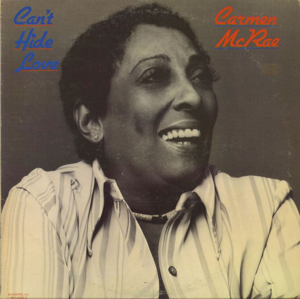 Carmen McRae Can't Hide Love US vinyl LP album (LP record) BN-LA635G