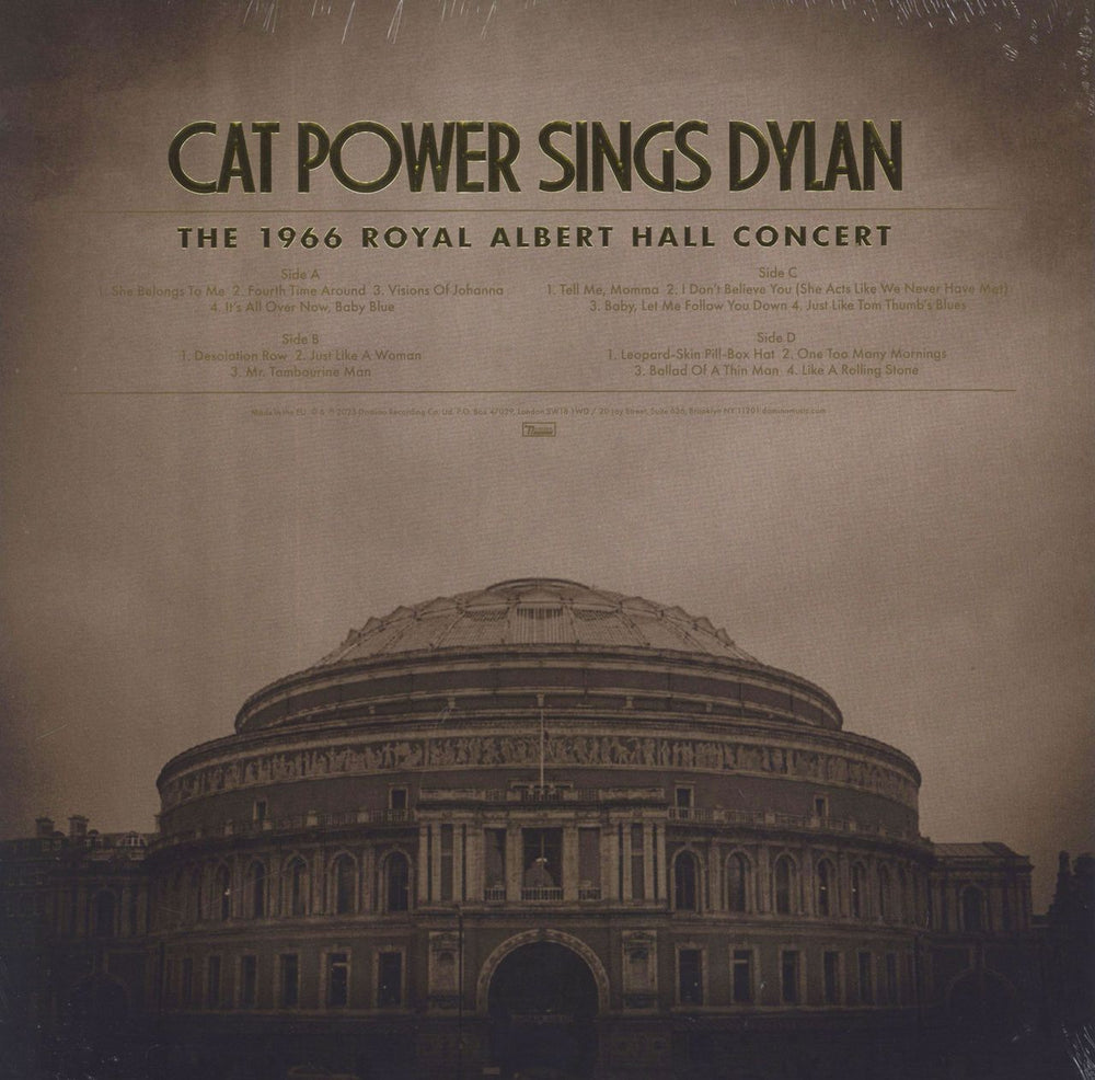 Cat Power Sings Dylan [The 1966 Royal Albert Hall Concert] - Sealed - White Vinyl UK 2-LP vinyl record set (Double LP Album) 887828052431