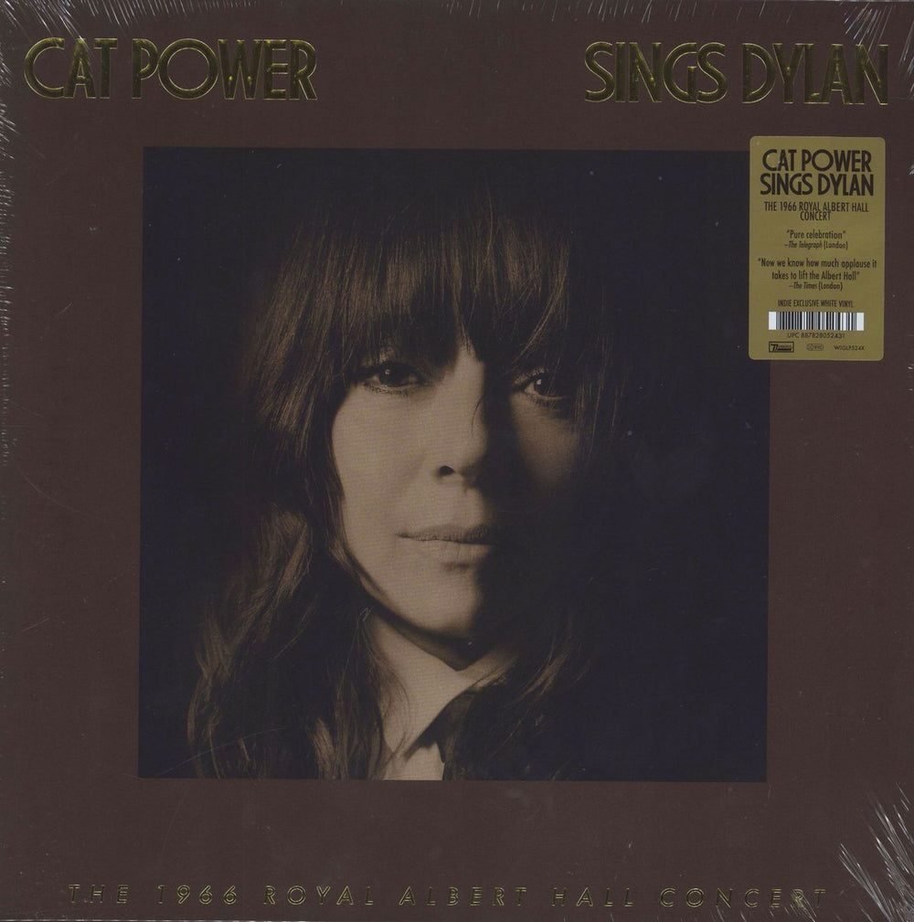 Cat Power Sings Dylan [The 1966 Royal Albert Hall Concert] - Sealed - White Vinyl UK 2-LP vinyl record set (Double LP Album) WIGLP524