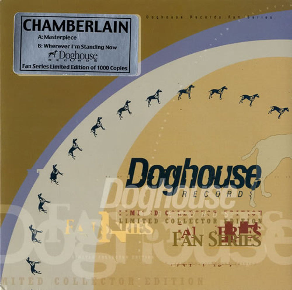 Chamberlain Masterpiece/Wherever I'm Standing Now US 7" vinyl single (7 inch record / 45) DOGFAN4