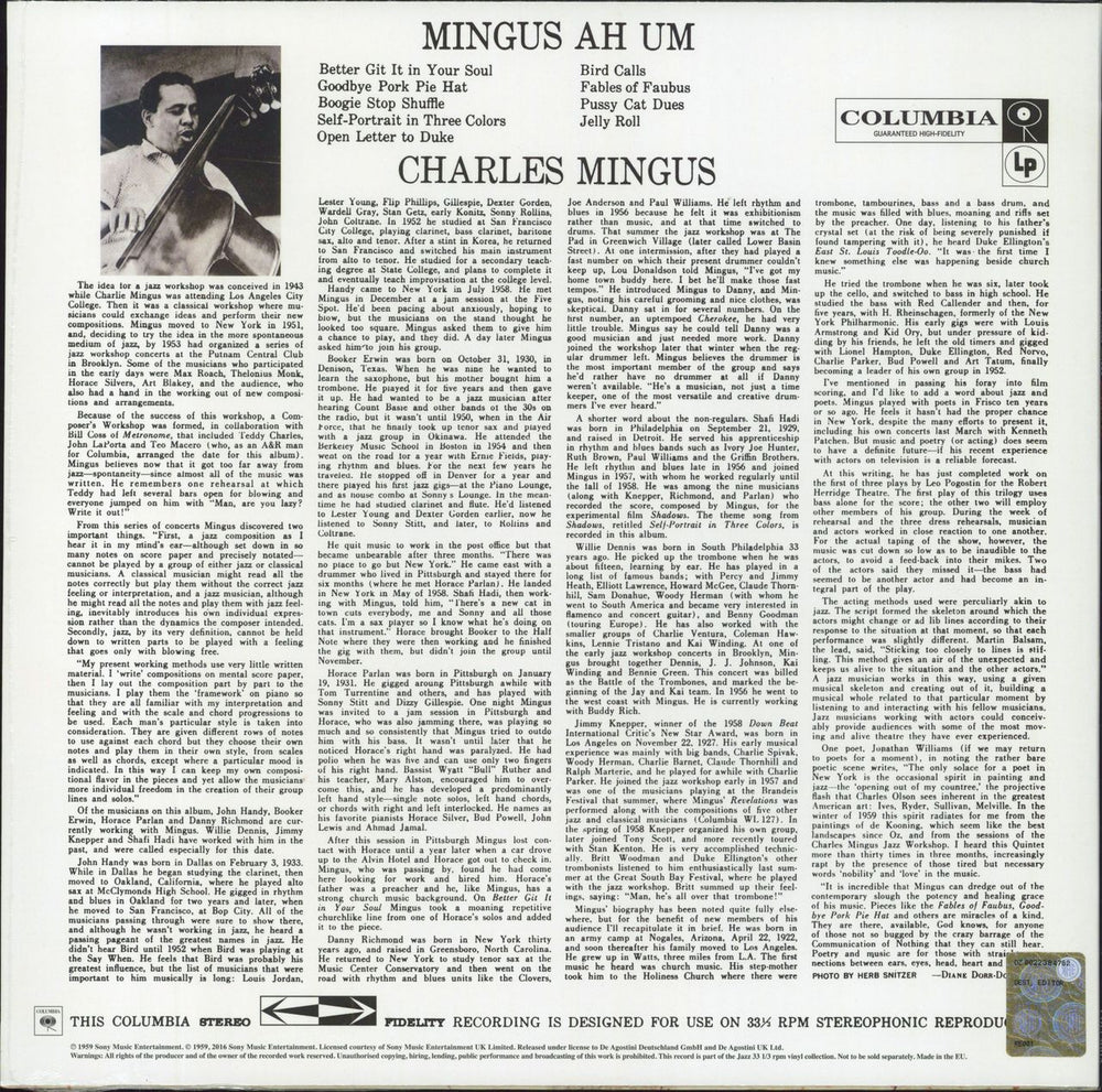 Charles Mingus Mingus Ah Um - 180gram vinyl - Sealed + Booklet UK vinyl LP album (LP record)