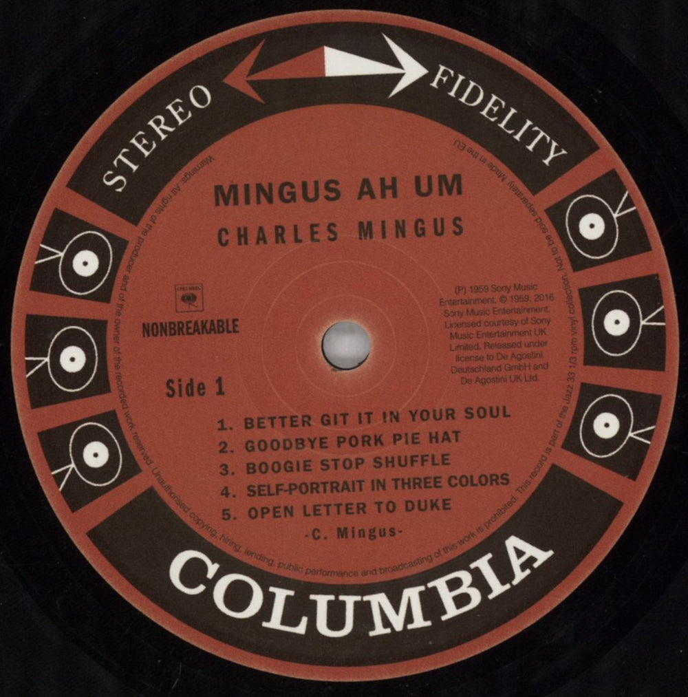 Charles Mingus Mingus Ah Um - 180gram vinyl UK vinyl LP album (LP record) CA8LPMI821535