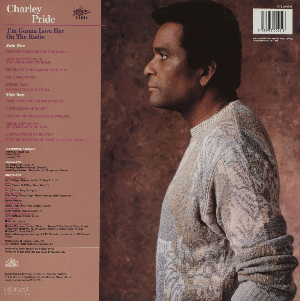 Charley Pride I'm Gonna Love Her On The Radio UK vinyl LP album (LP record) 5014933004818