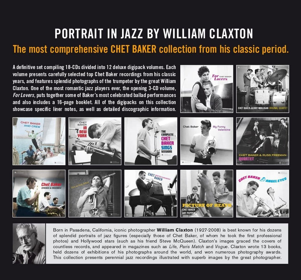 Chet Baker Portrait In Jazz By William Claxton - Deluxe 18-CD Set - Sealed UK CD Album Box Set 8436569191941