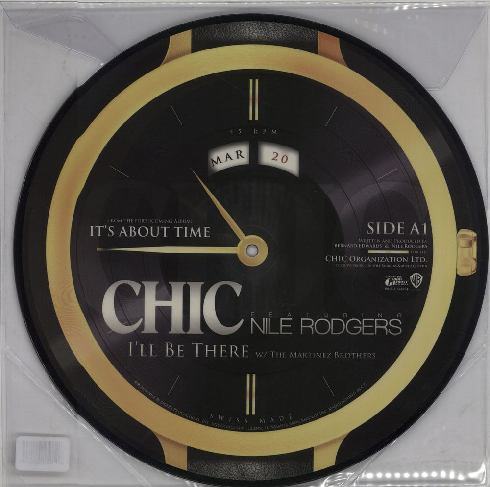 Chic I'll Be There UK 12" vinyl picture disc (12 inch picture record) PRO-A-548794