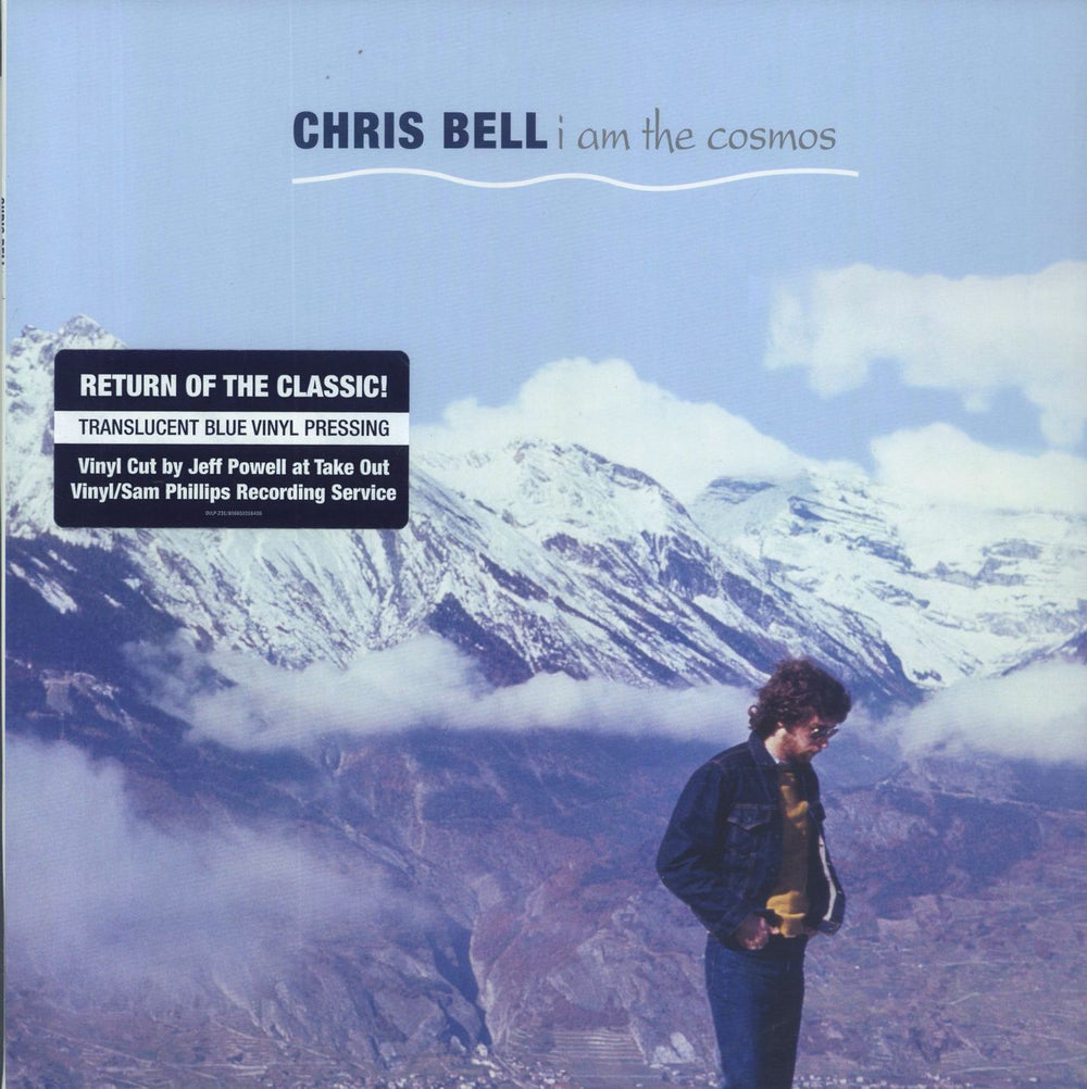 Chris Bell I Am The Cosmos - Blue Vinyl US vinyl LP album (LP record) OVLP-231