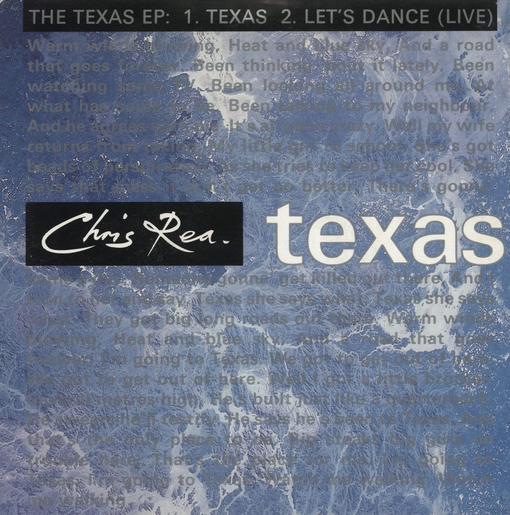 Chris Rea The Texas EP UK 7" vinyl single (7 inch record / 45) YZ468