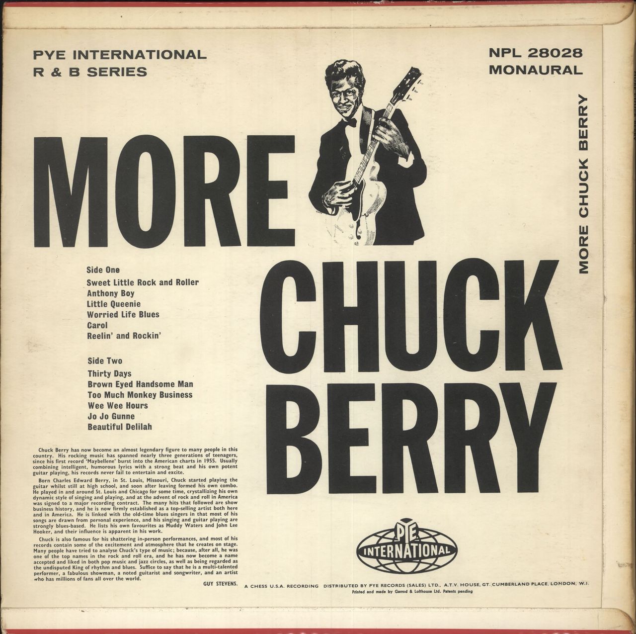 Chuck Berry More UK Vinyl LP RareVinyl