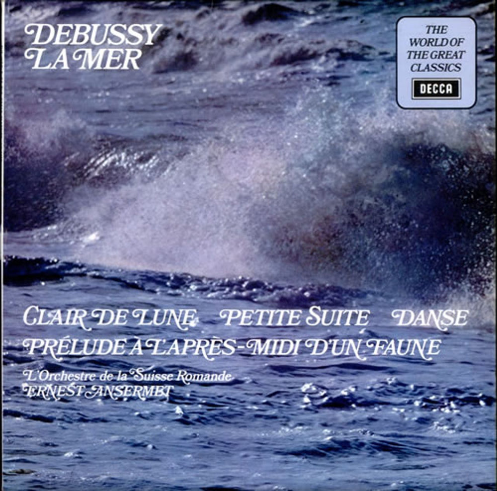 Claude Debussy La Mer UK vinyl LP album (LP record) SPA231