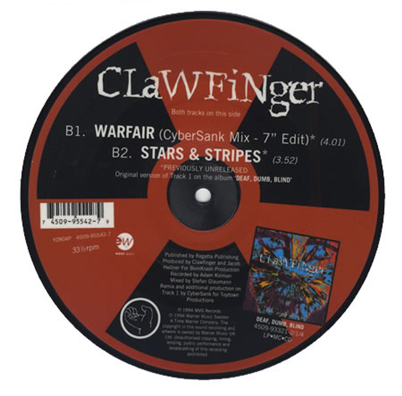 2023新作 残少！) Clawfinger - - Clawfinger LP/New オリジナル LP