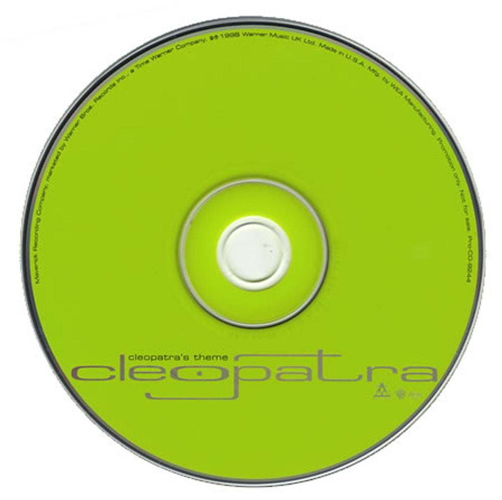 Cleopatra Cleopatra's Theme US Promo CD single (CD5 / 5") CEOC5CL113790