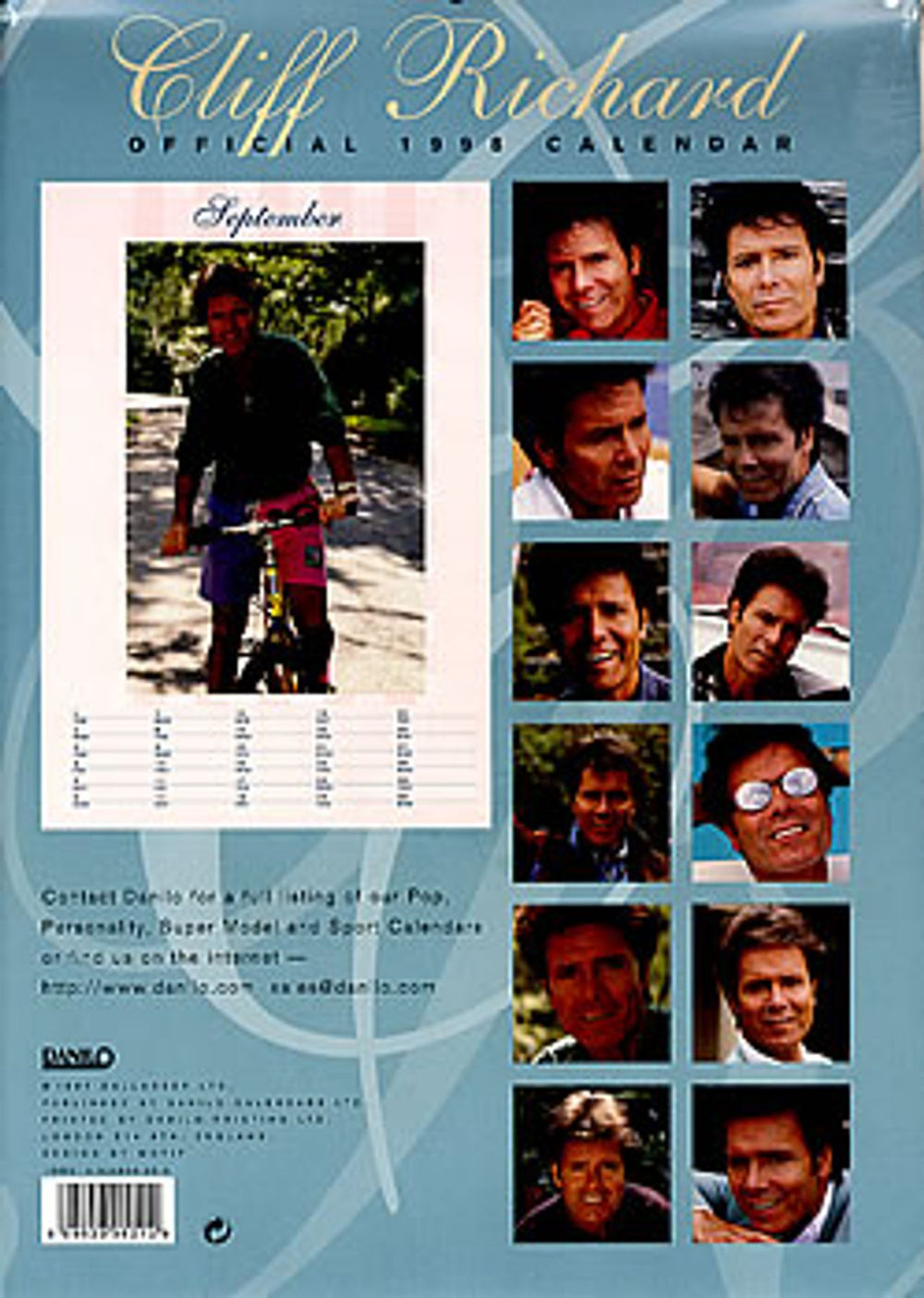 Cliff Richard Calendar 1998 - Danilo UK calendar RICCACA92820