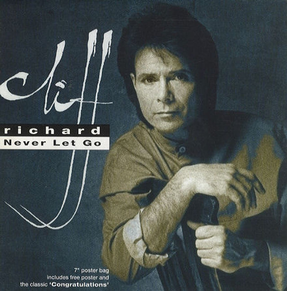 Cliff Richard Never Let Go - Poster Sleeve UK 7" vinyl single (7 inch record / 45) EMP281