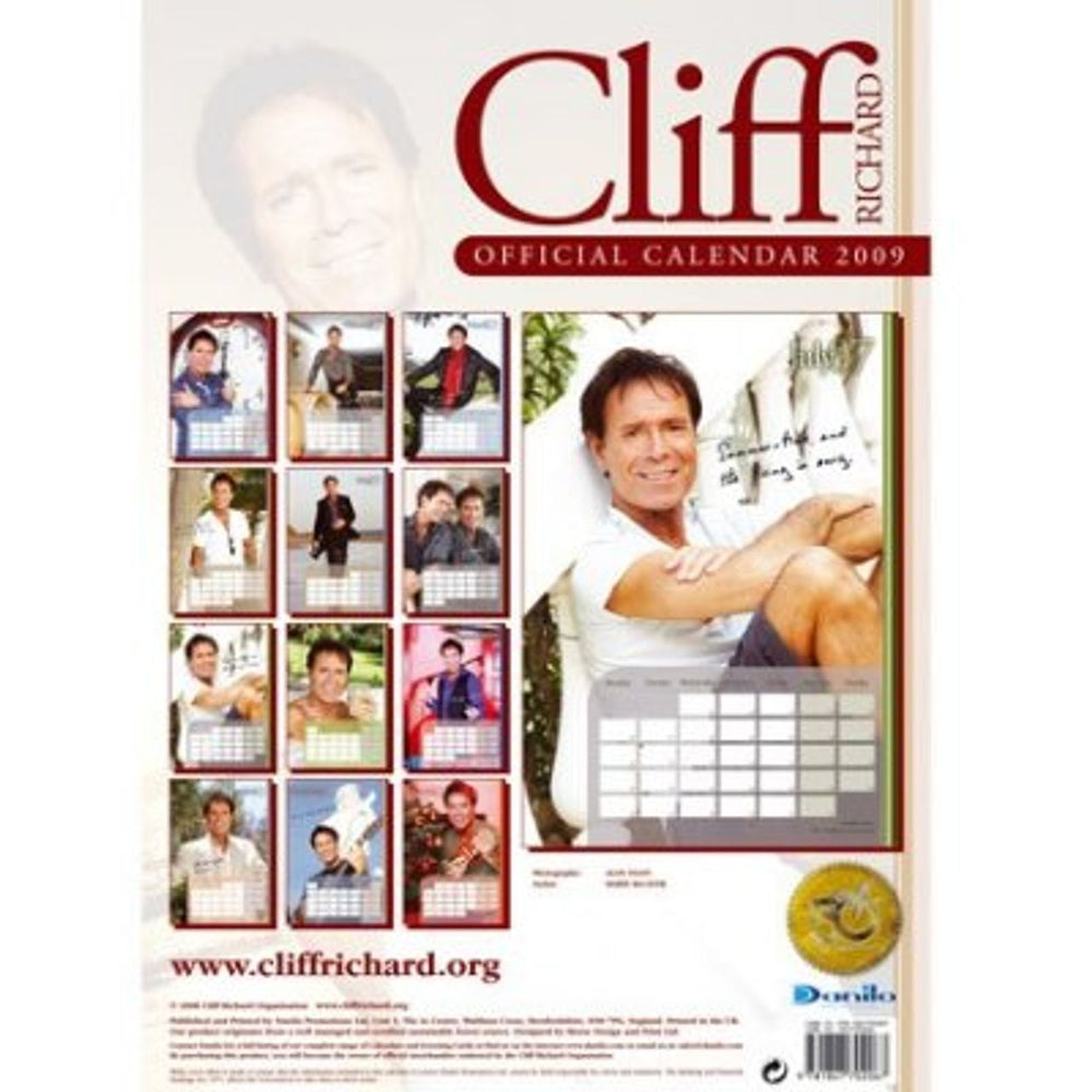 Cliff Richard Official Calendar 2009 UK calendar RICCAOF430874