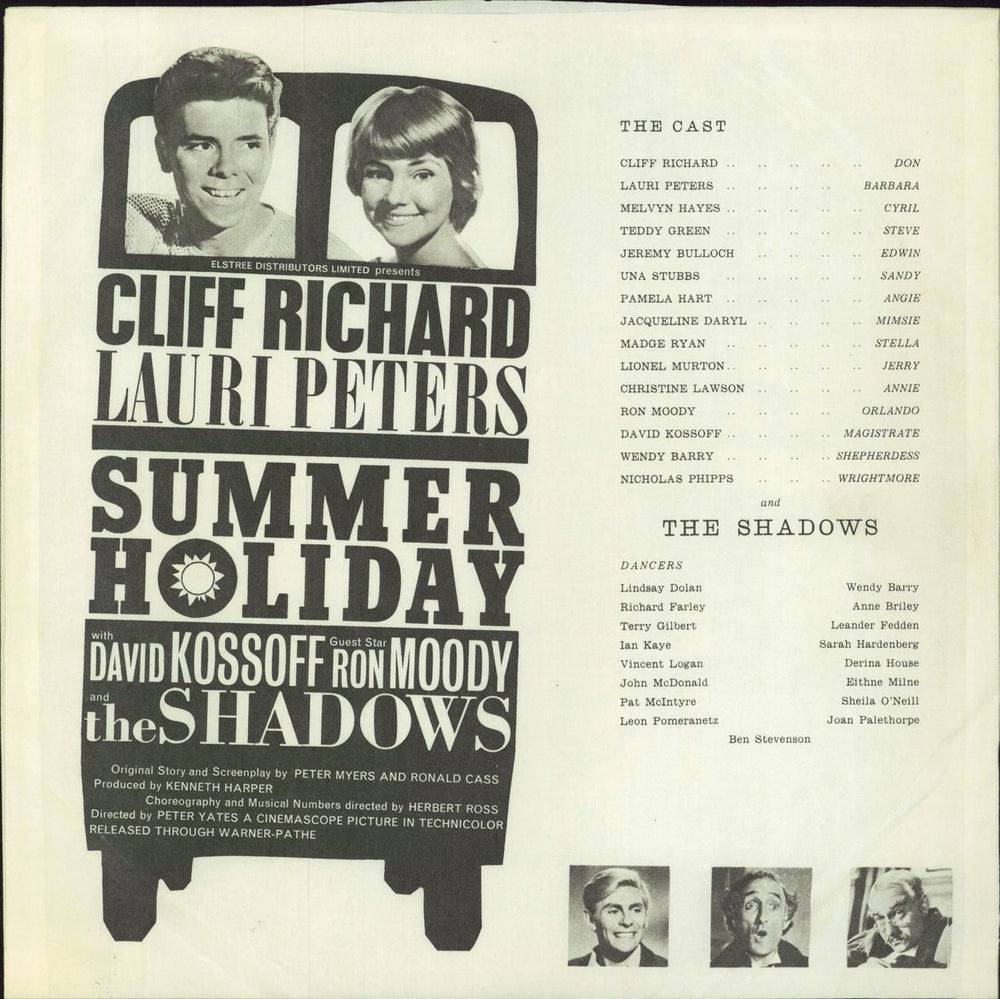 Cliff Richard Summer Holiday - 1st - EX UK vinyl LP album (LP record)