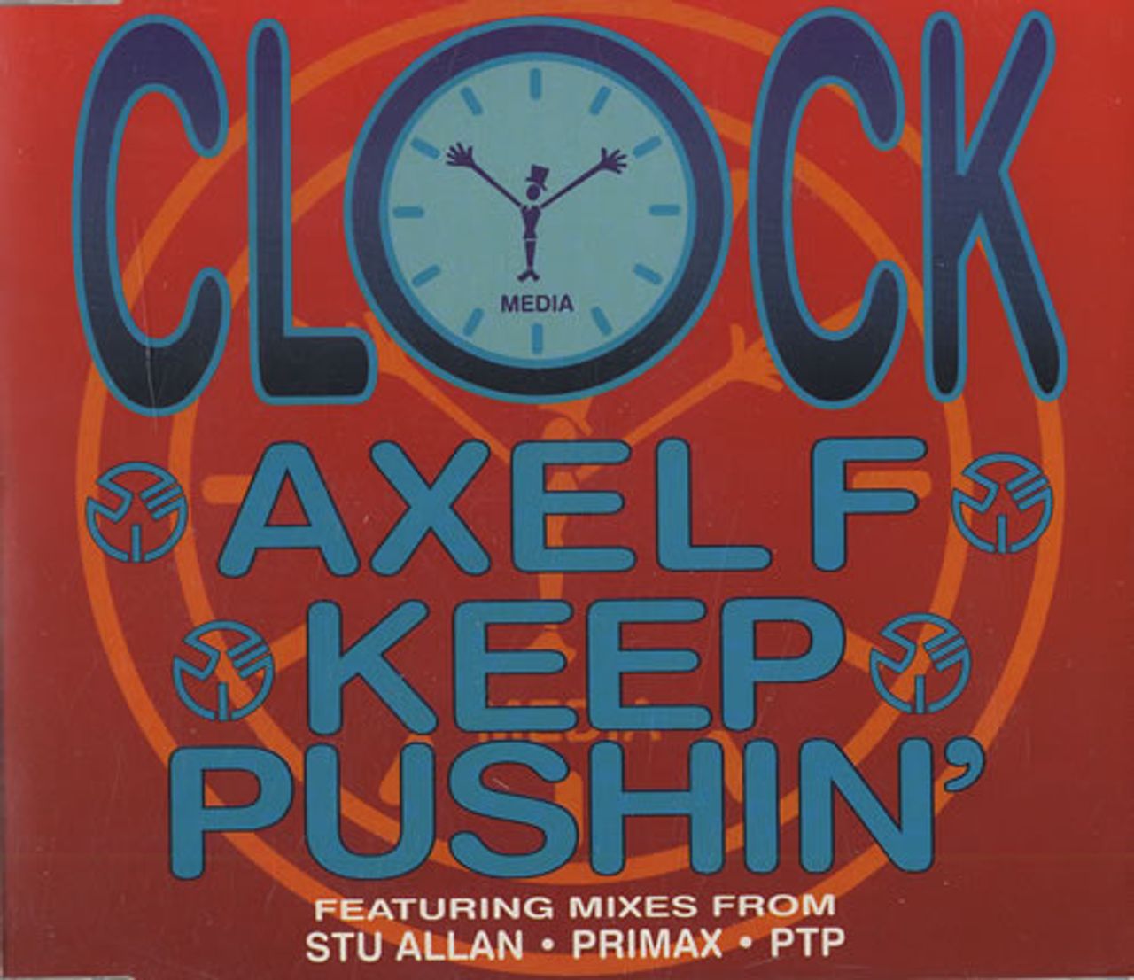 Clock Axel F / Keep Pushin' UK 2-CD single set (Double CD single) MCSTD/MCSXD2041