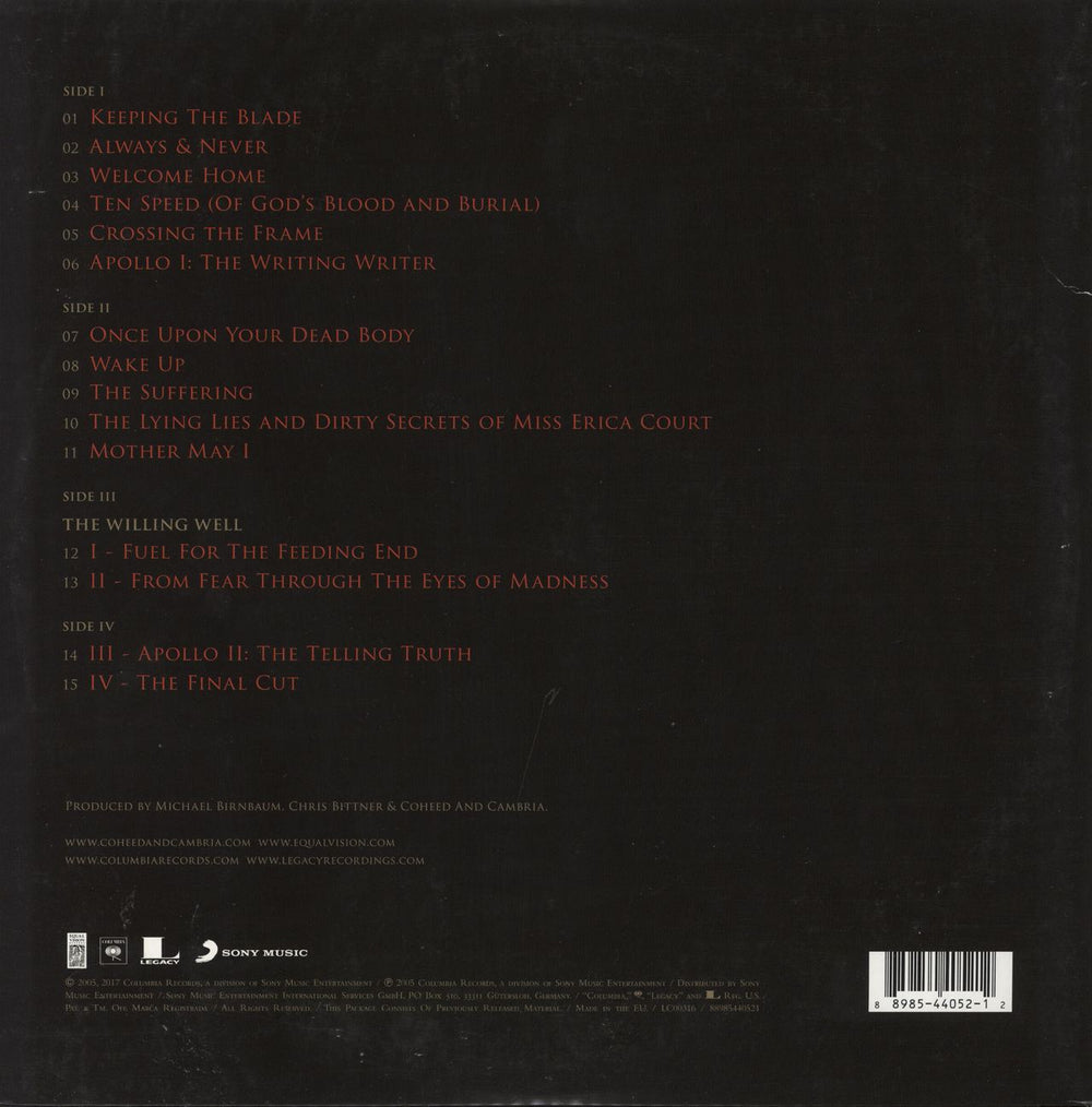 Coheed And Cambria Good Apollo I'm Burning Star IV | Volume One: From Fear Through The Eyes Of Madness US 2-LP vinyl record set (Double LP Album)