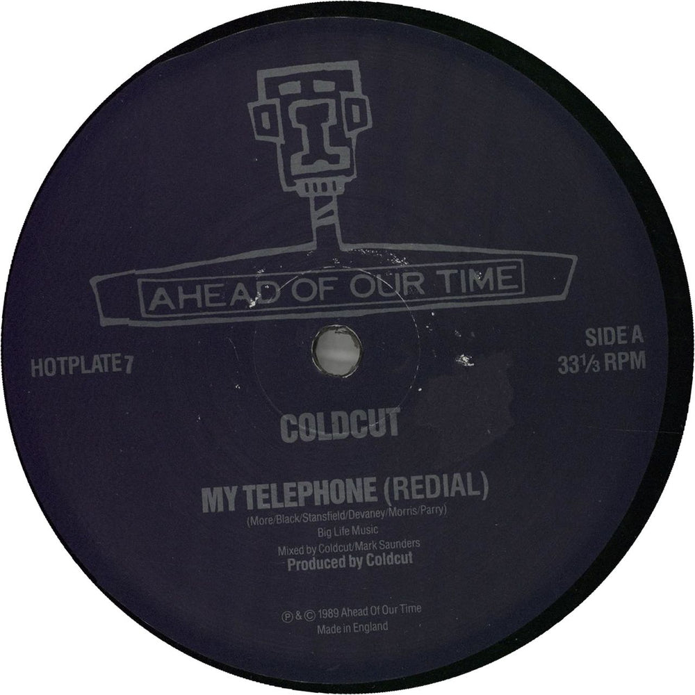 Coldcut My Telephone (Redial) UK Promo 12" vinyl single (12 inch record / Maxi-single) HOTPLATE7