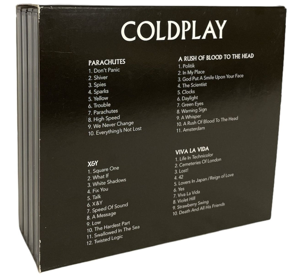 Coldplay 4CD Catalogue Set UK CD Album Box Set 5099972504420