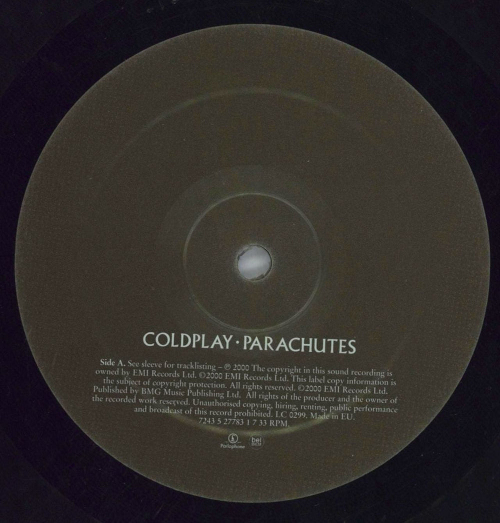 Coldplay Parachutes UK vinyl LP album (LP record) DPYLPPA521266