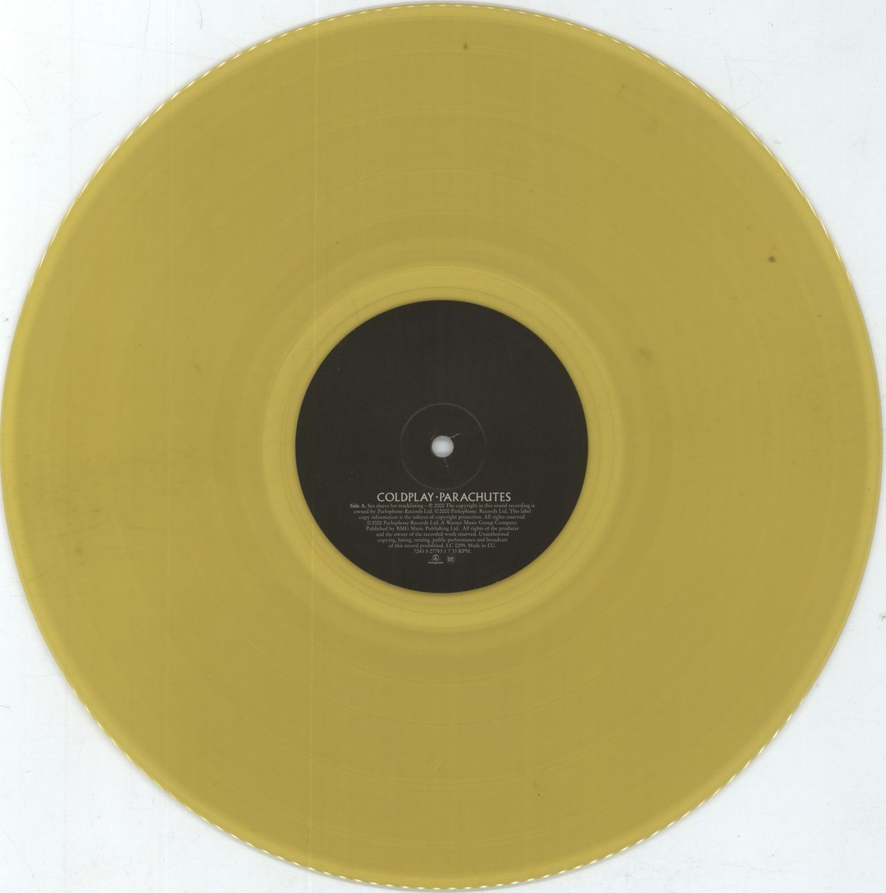 Coldplay Parachutes - Yellow Vinyl UK Vinyl LP — RareVinyl.com