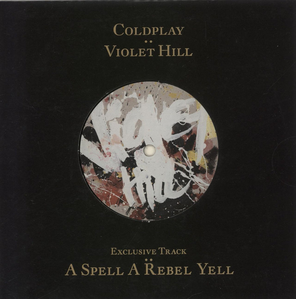 Coldplay Violet Hill UK Promo 7" vinyl single (7 inch record / 45) VIOLET002