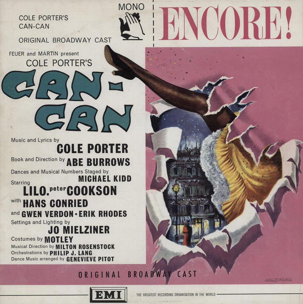 Cole Porter Can Can UK vinyl LP album (LP record) ENC117