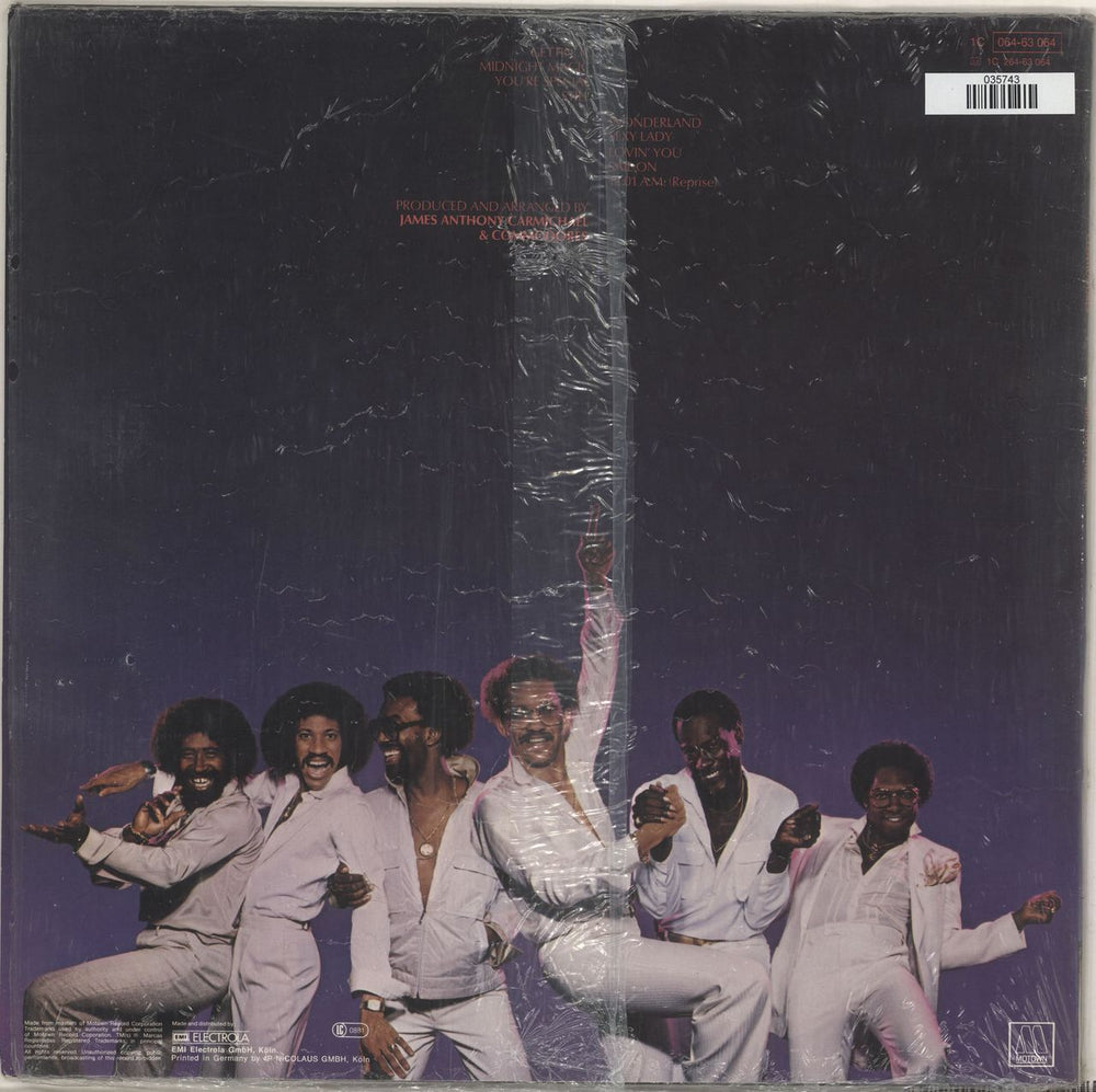 Commodores Midnight Magic German vinyl LP album (LP record)