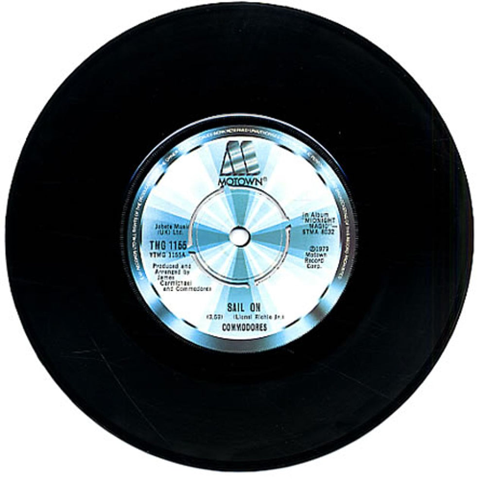 Commodores Sail On UK 7" vinyl single (7 inch record / 45) TMG1155