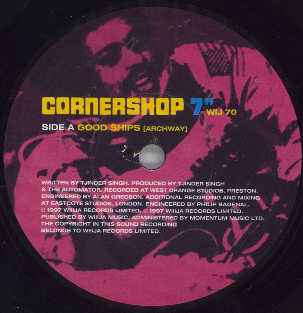 Cornershop Good Ships UK 7" vinyl single (7 inch record / 45) CNP07GO828847