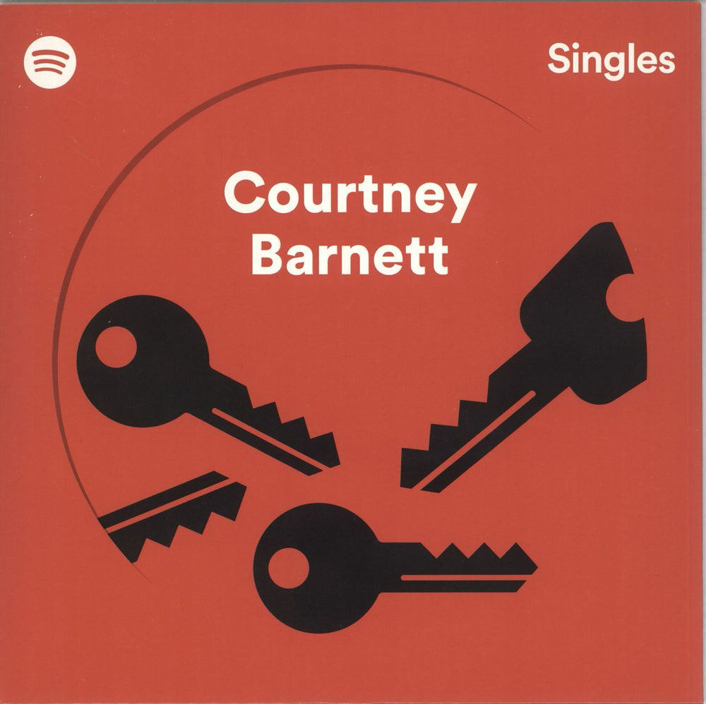 Courtney Barnett Spotify Singles - Red Australian 7" vinyl single (7 inch record / 45) MA0155