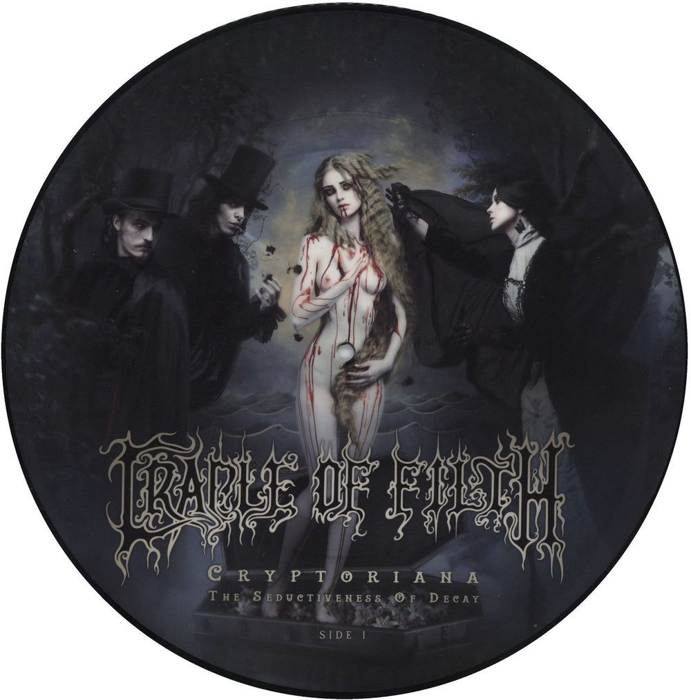 Cradle Of Filth Cryptoriana - The Seductiveness Of Decay German picture disc LP (vinyl picture disc album) DOFPDCR808825