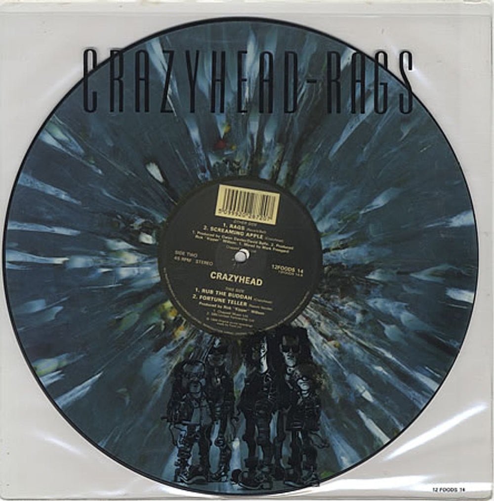 Crazyhead Rags UK 12" vinyl picture disc (12 inch picture record) 12FOODS14