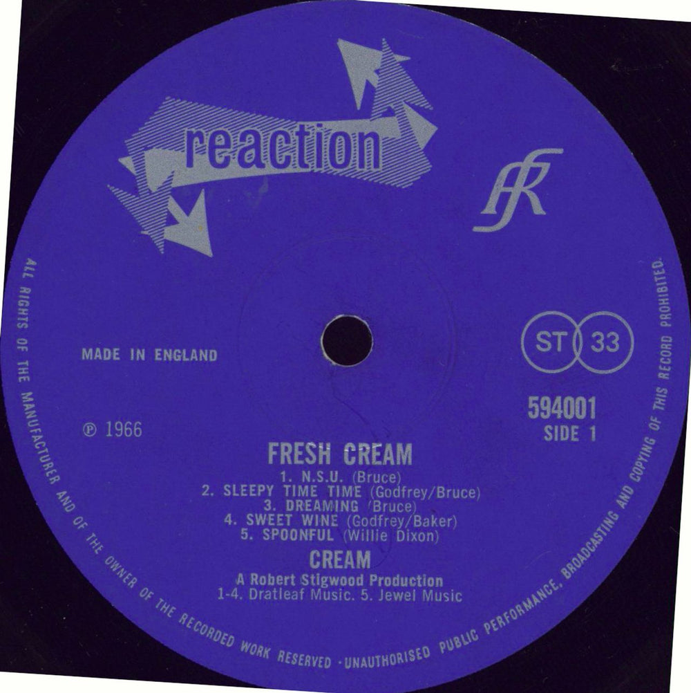 Cream Fresh Cream - 1st - VG UK vinyl LP album (LP record) CRMLPFR636668