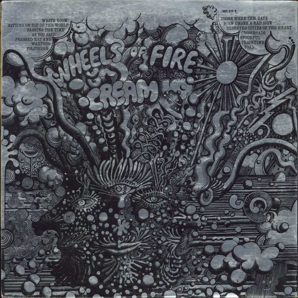 Cream Wheels Of Fire - 1st - EX UK 2-LP vinyl record set (Double LP Album)