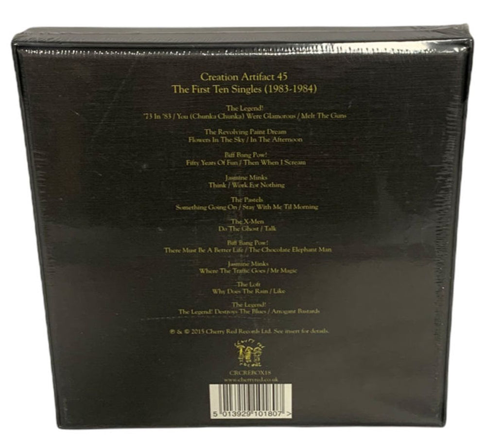 Creation Records Creation Artifact 45 - The First Ten Singles - Sealed UK 7" single box set CAX7XCR781398