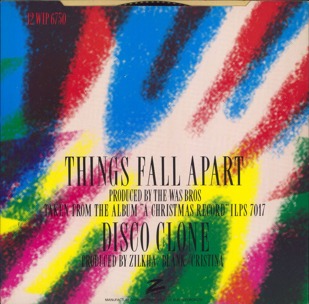 Cristina Things Fall Apart UK 12" vinyl single (12 inch record / Maxi-single)