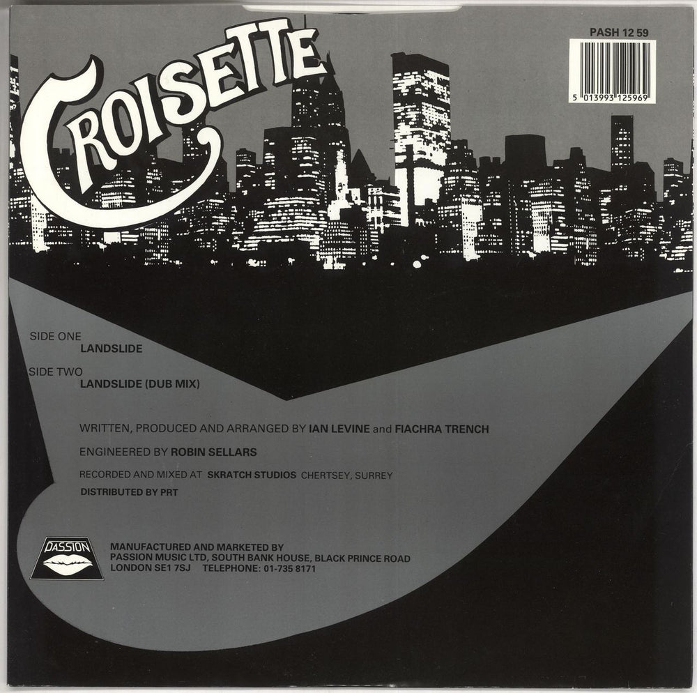 Croisette Landslide UK 12" vinyl single (12 inch record / Maxi-single) 5013993125969