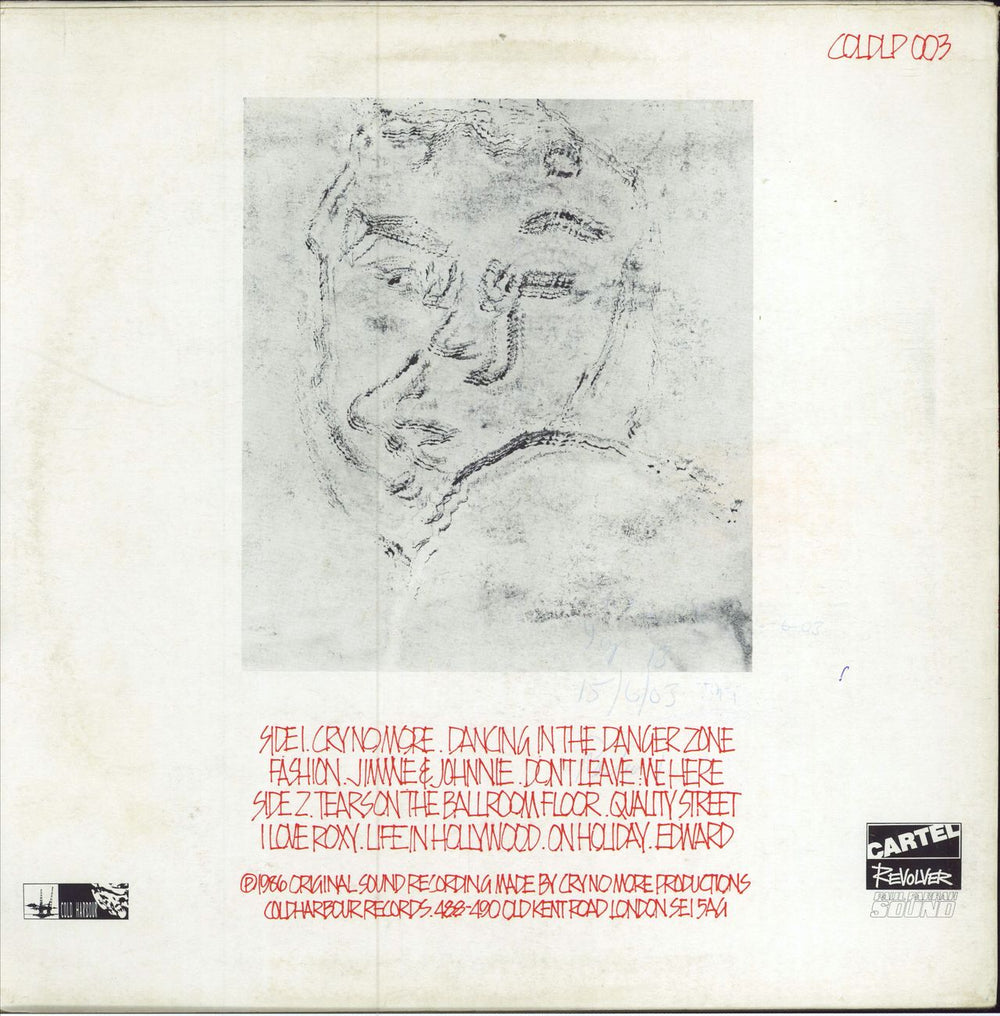 Cry No More Smile + pr UK vinyl LP album (LP record)