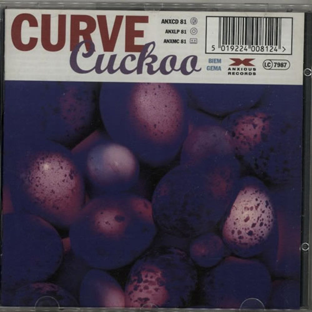 Curve Cuckoo UK CD album (CDLP) ANXCD81