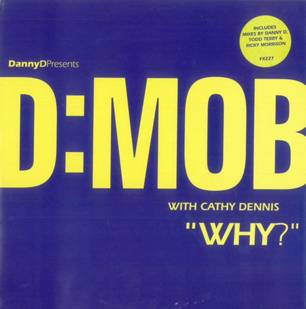 D Mob Why? UK 12" vinyl single (12 inch record / Maxi-single) FX227