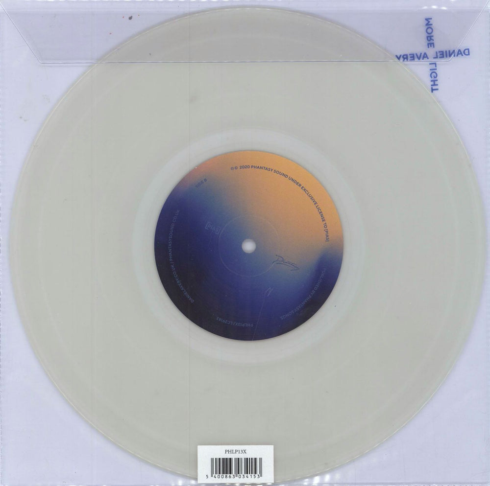 Daniel Avery More Light - Clear Milky Vinyl UK 10" vinyl single (10 inch record) 5054429134001