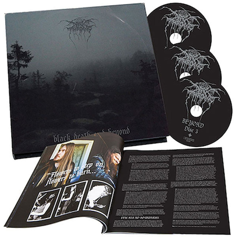 Darkthrone Black Death And Beyond - Sealed UK 3-CD album set (Triple CD) EBVILE005